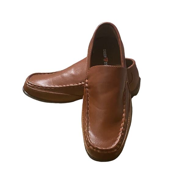 Deer Stags Driving Loafers Synthetic Leather Brown Size 7M - Picture 8 of 10